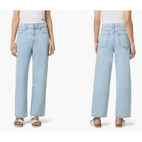 Hudson Jeans Denim - Hudson Women's Noa High Rise Straight Jeans Size 32 Light Wash Ankle NWT